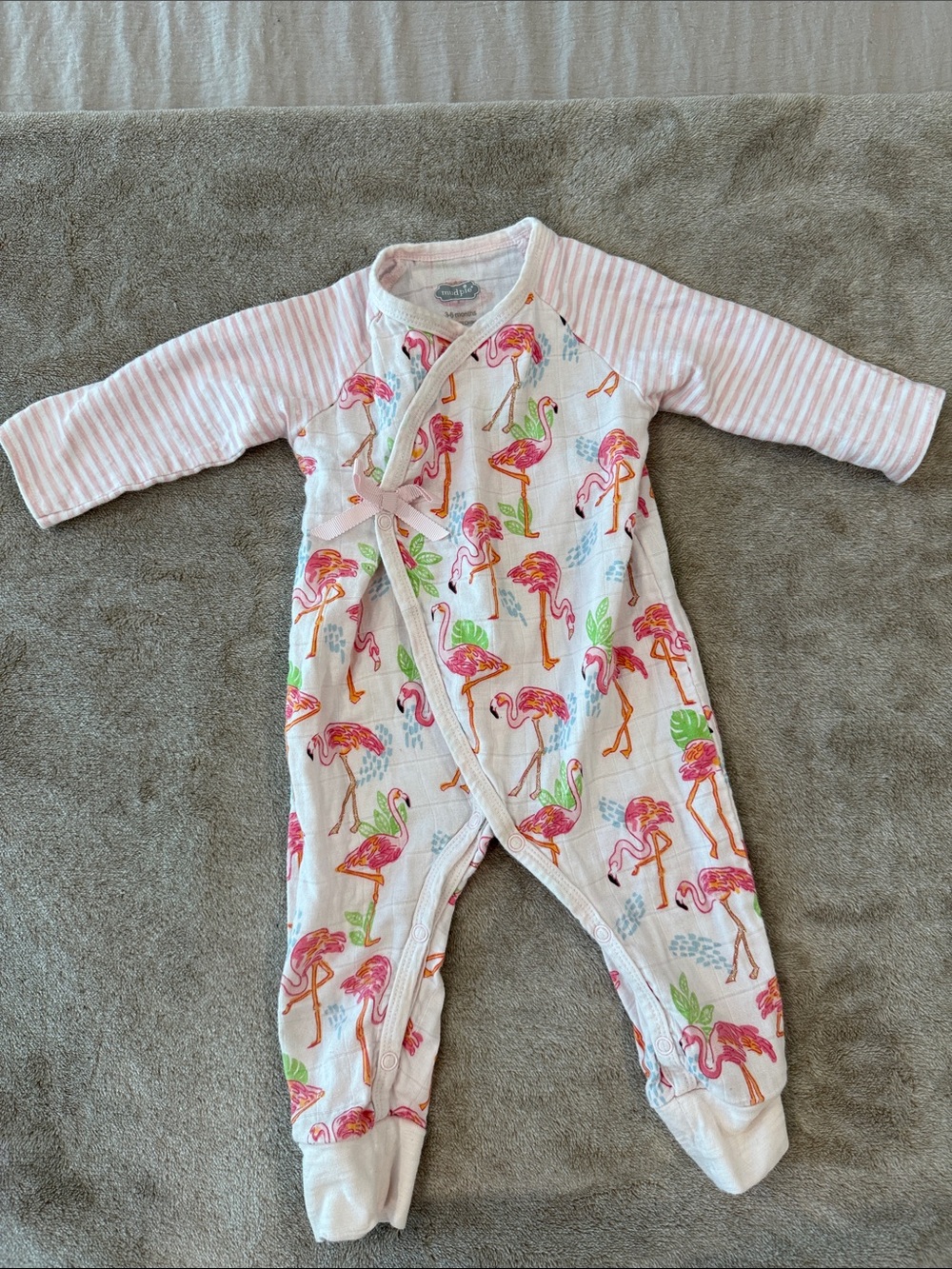 Mud Pie Flamingo Baby Outfit